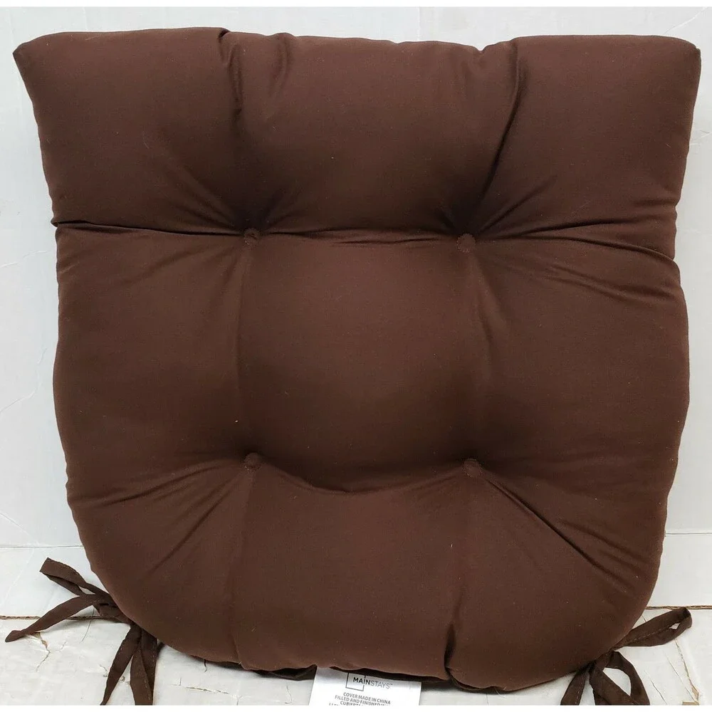 Set of 2 Same Thick Reversible Cushion Chair Pads w/ties(16